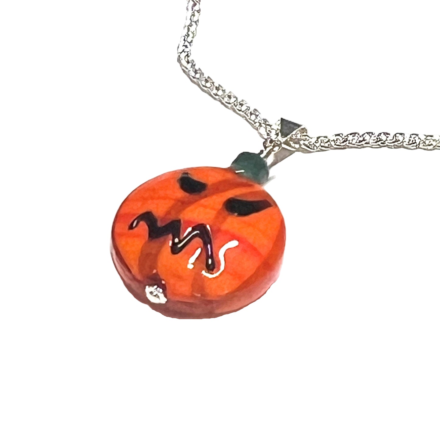 Murano Glass Jack-o’-Lantern Pendant