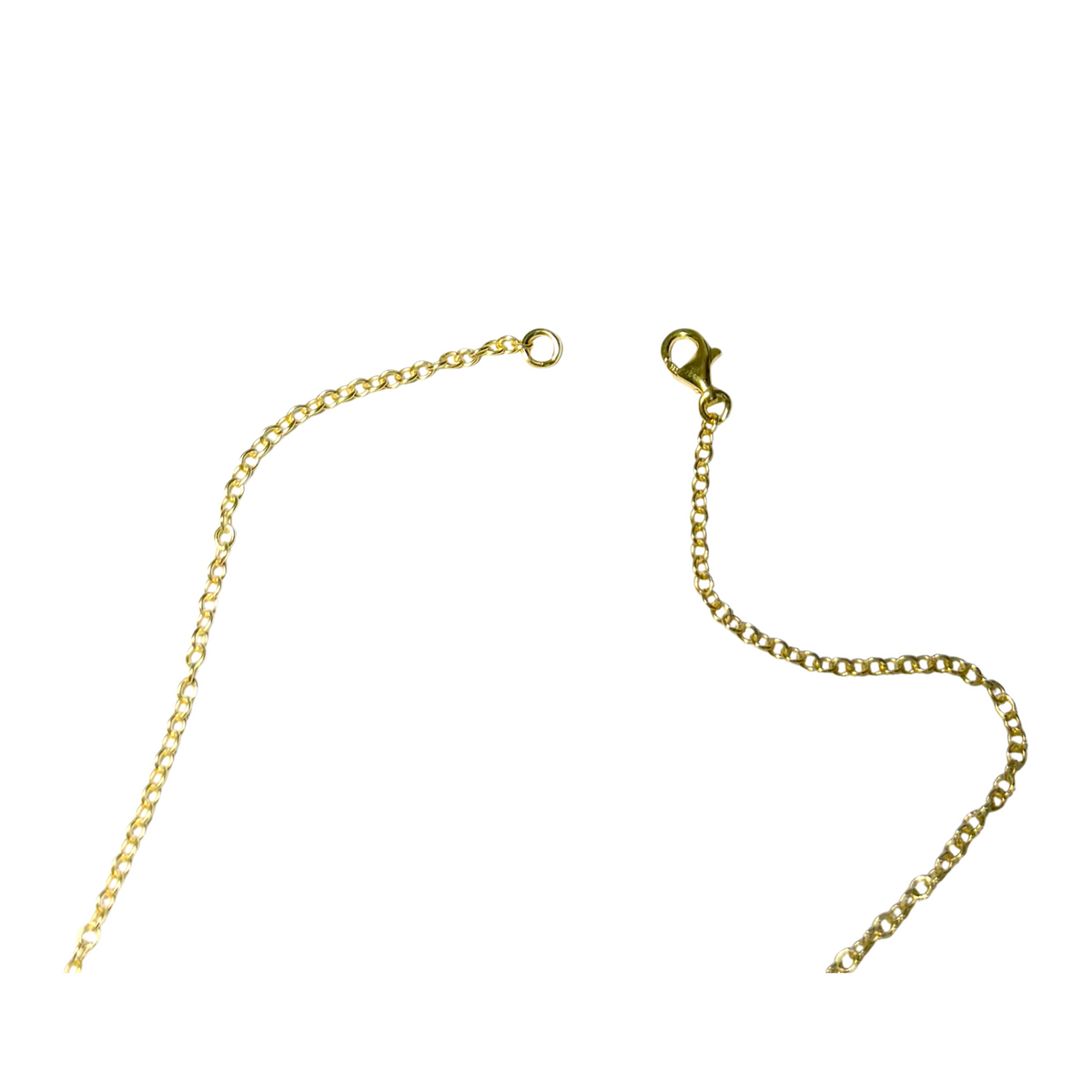 Murano Glass Clear Gold Small Heart Pendant Necklace