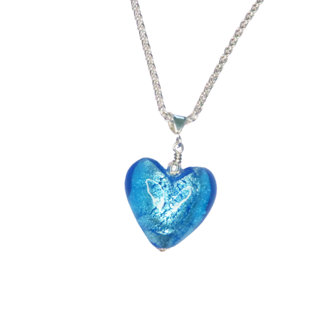 Murano Glass Heart Pendant Necklace – JKC Murano Murano Glass Heart Pendant Necklace – JKC Murano