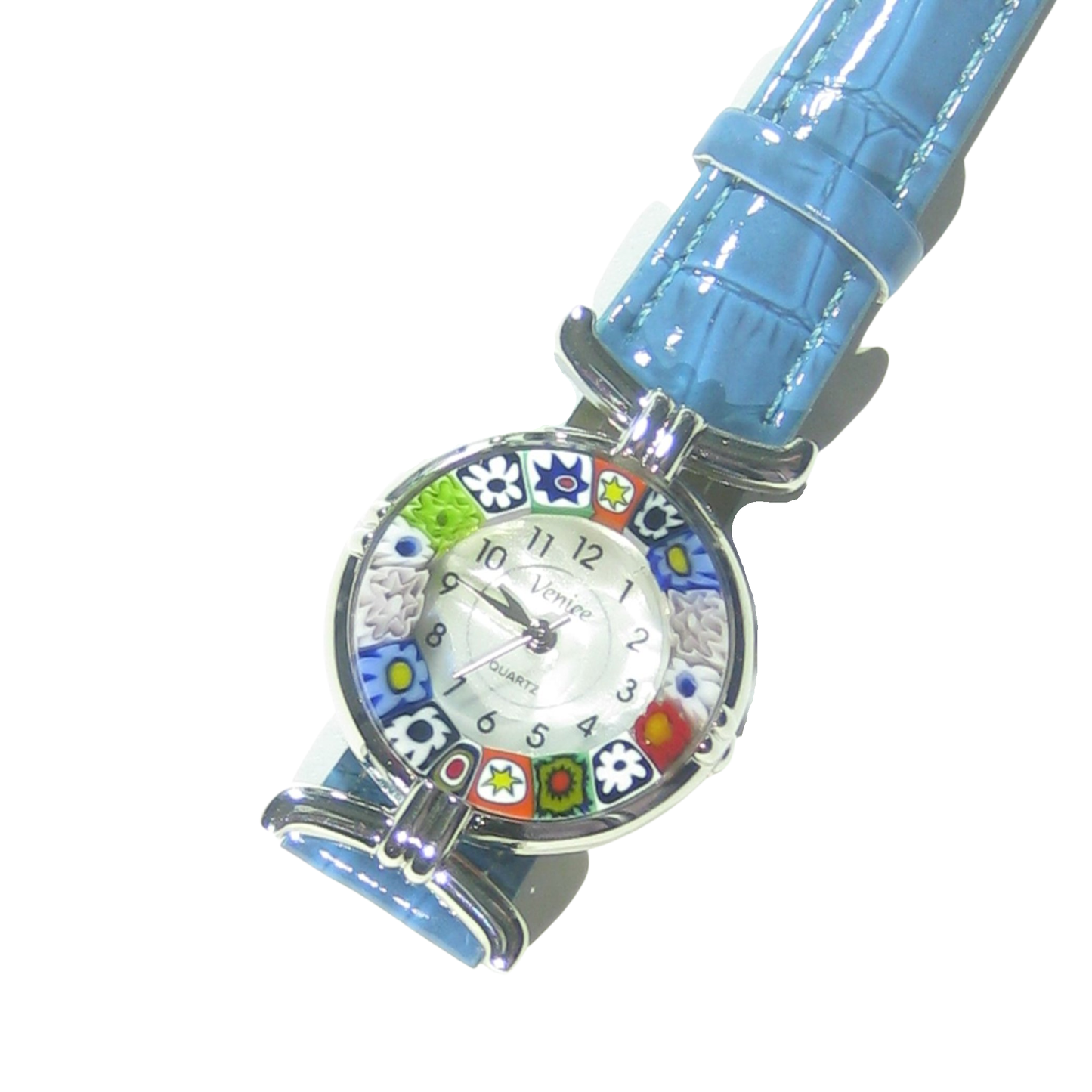 Murano Glass Millefiori Blue Watch
