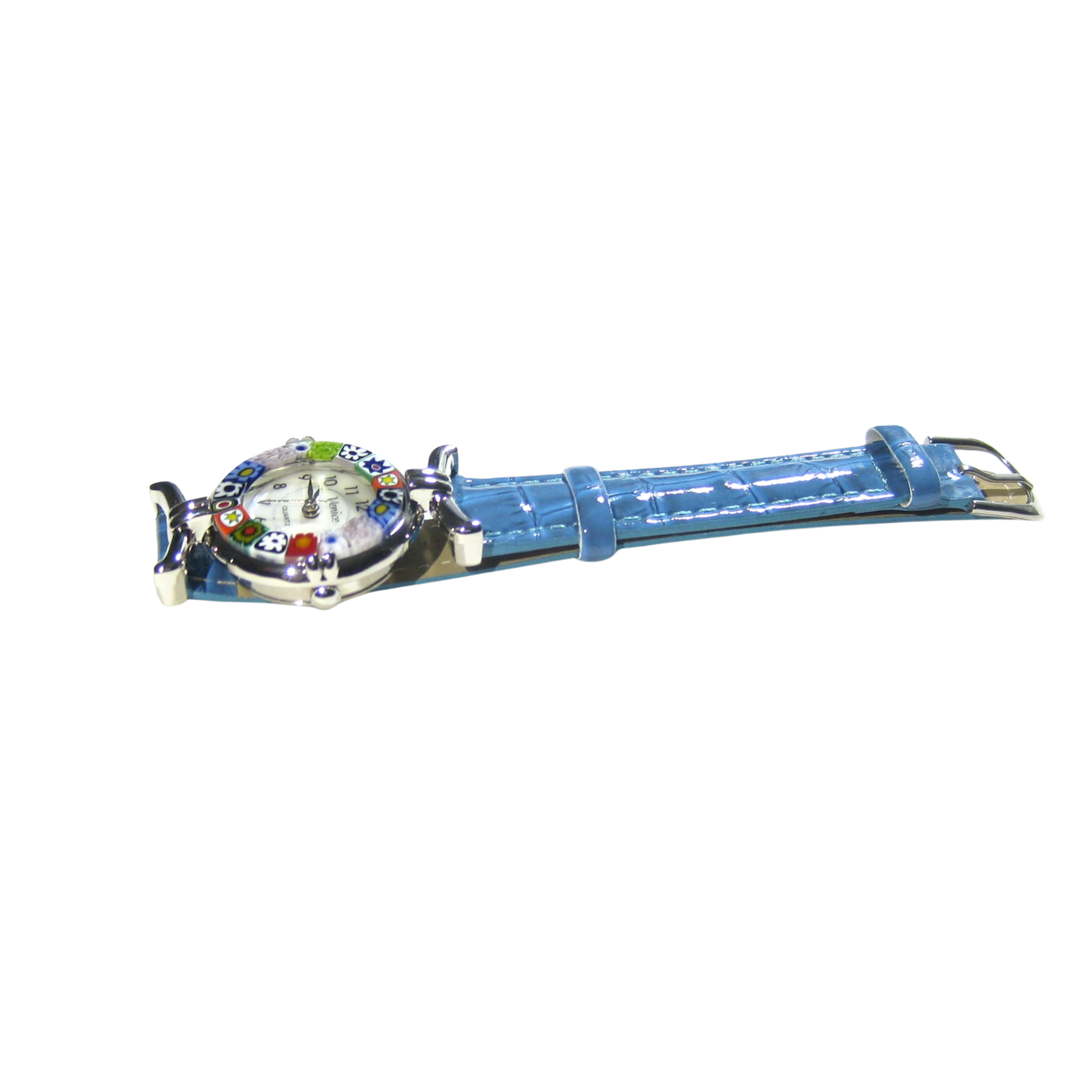 Murano Glass Millefiori Blue Watch