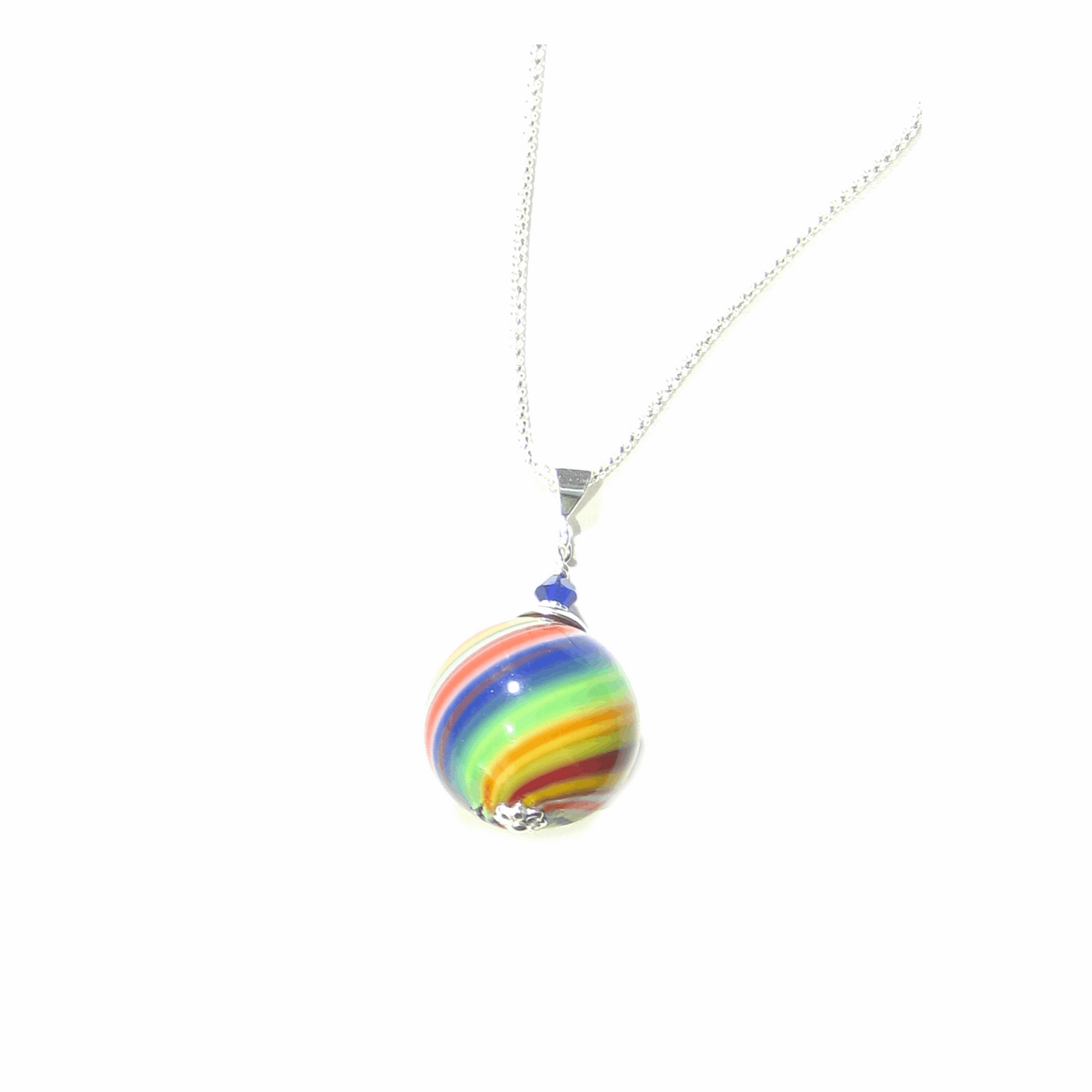 Murano Blown Colorful Ball Pendant