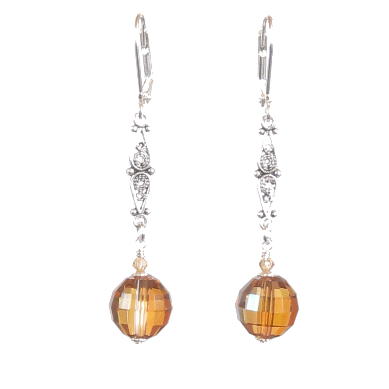 Swarovski crystal ball drop earrings sales