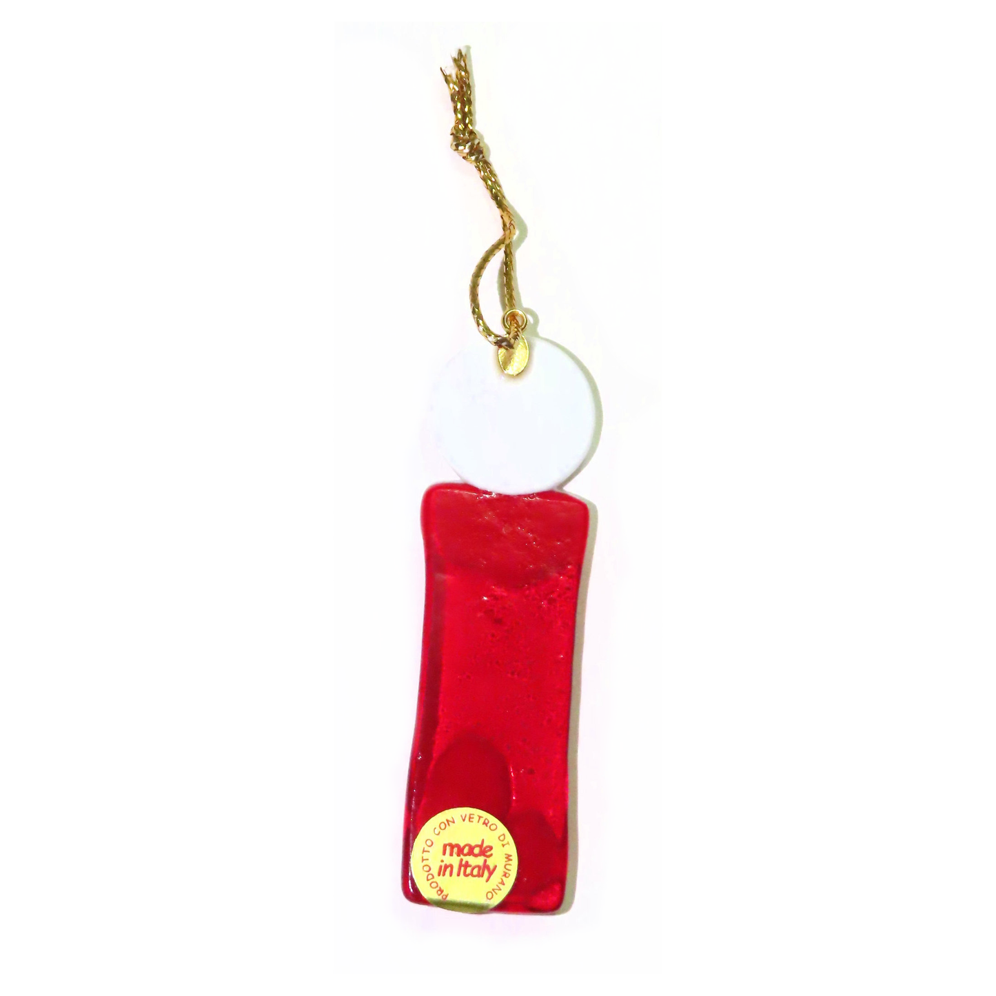 Murano Glass Red Candle Tree Decoration Ornament