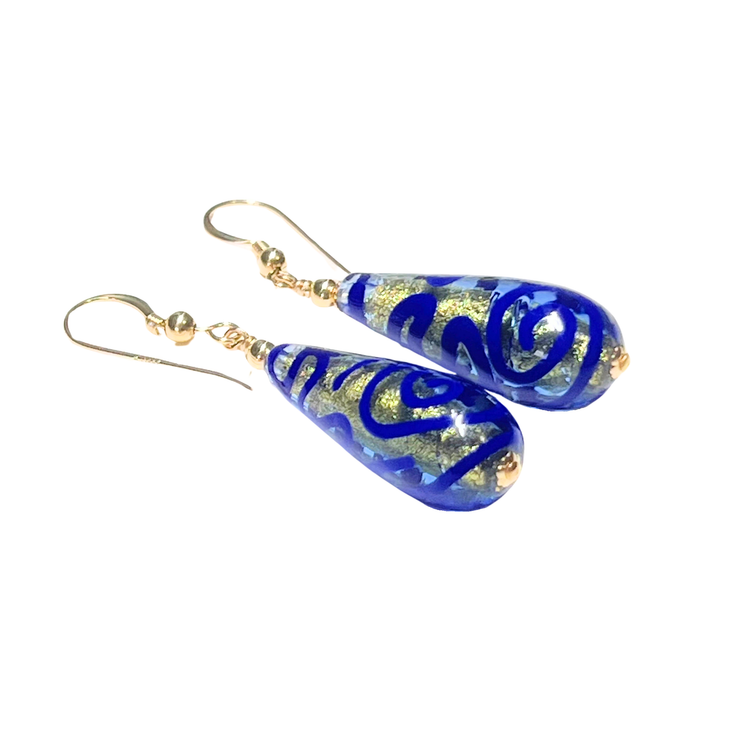 Murano Glass Gold Earrings