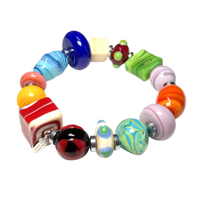 Murano Glass Bracelet – Colorful Handmade Italian Beads