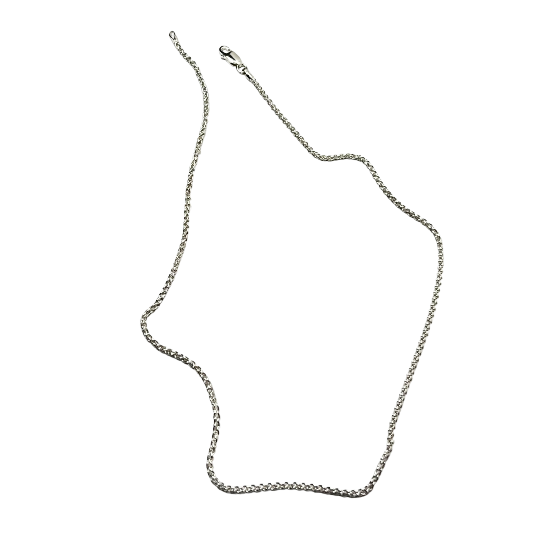 Sterling silver 1.9 wheat Italian chain