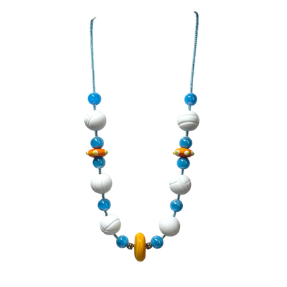 Thalassa Murano Glass Statement Sterling Silver Necklace
