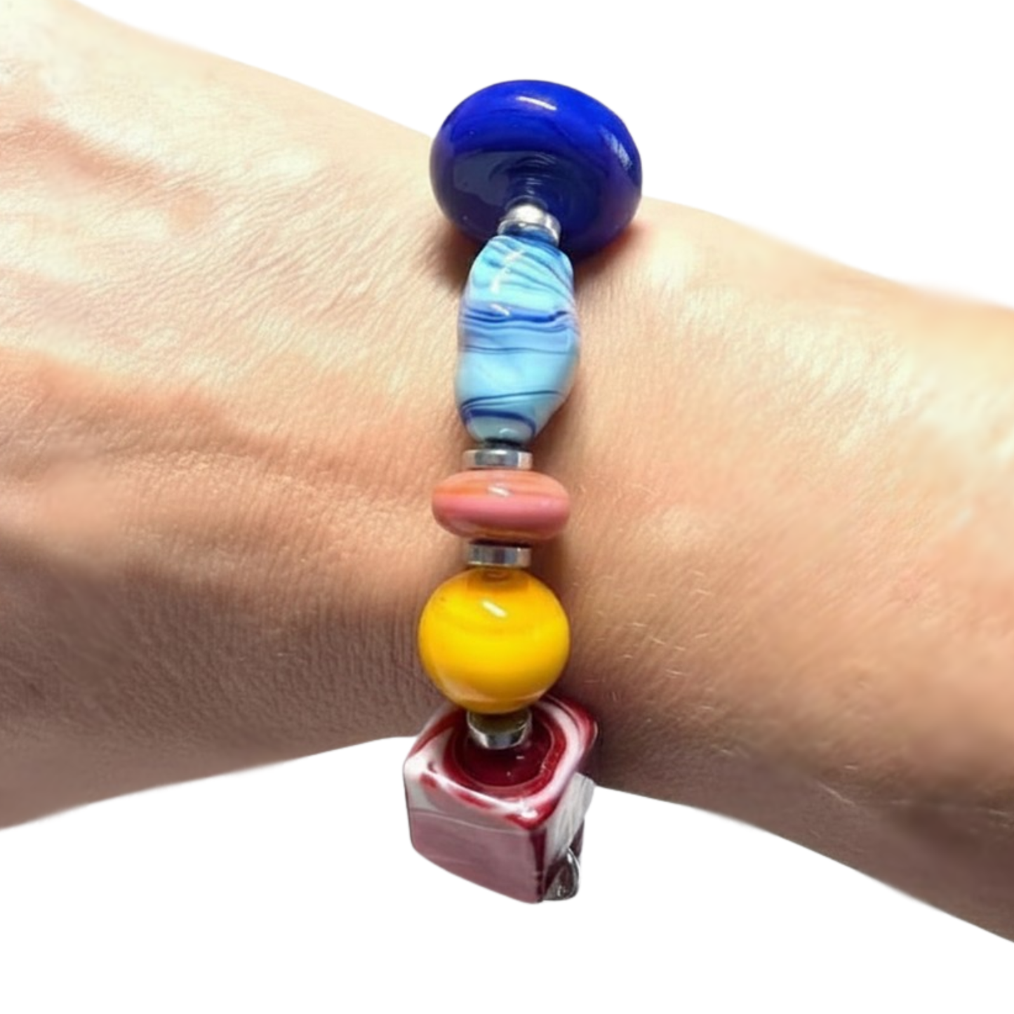 Murano Glass Bracelet – Colorful Handmade Italian Beads