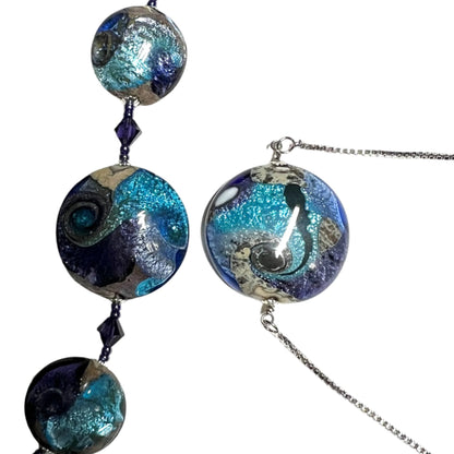 Murano Glass Cyclone Bolo Bracelet