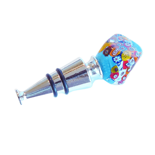 Murano Colorful Millefiori Wine Bottle Stopper