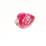 Murano Glass Pink Dichroic Heart Pendant