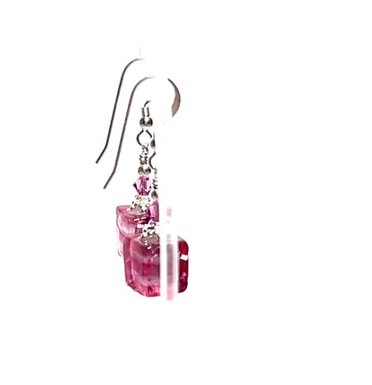 Murano pink swirl cube video