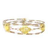 Murano Glass Gold Bangle Bracelet - JKC Murano