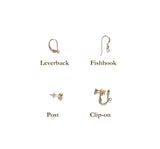 Murano Glass Sea Green Twist Silver Earrings, Leverback Earrings - JKC Murano