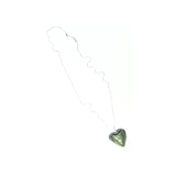 Murano Glass Small Gray Heart Pendant - JKC Murano