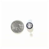 Murano Glass Black Millefiori Daisy 9mm Post Earrings, Stud Earrings - JKC Murano