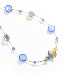 Murano Glass Blue Twist Gold Necklace by JKC Murano - JKC Murano