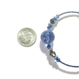 Murano Glass Dark Blue Bangle Bracelet, Venetian Glass Jewelry - JKC Murano