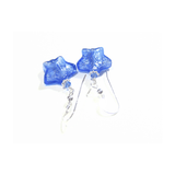 Murano Glass Blue Star Sterling Silver Earrings - JKC Murano