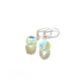 Murano Glass Colorful Millefiori Ball Dangle Silver Earrings - JKC Murano