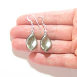 Murano Glass Grey Twist Sterling Silver Earrings - JKC Murano