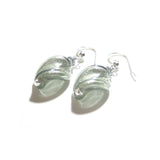 Murano Glass Grey Twist Sterling Silver Earrings - JKC Murano