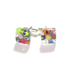 Murano Glass Millefiori Square Cuff Links - JKC Murano