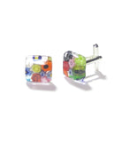 Murano Glass Millefiori Square Cuff Links - JKC Murano