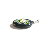 Murano Glass Porcelain Flower Black Pendant Necklace - JKC Murano