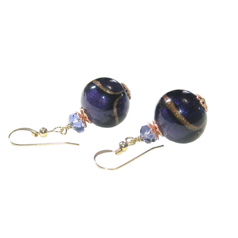 Italian hot sale glass earrings