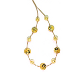 Murano Glass Miro Coin Gold Necklace