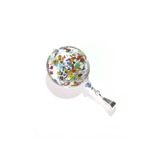 Murano Glass Colorful Silver Disc Pendant - JKC Murano