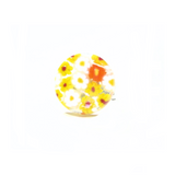 Murano Glass Yellow and White Large Millefiori Ring - JKC Murano